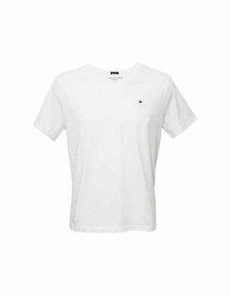 Tommy Hilfiger Mens Icon Logo Crew Neck T-Shirt, White - Size: 35/34/32/40