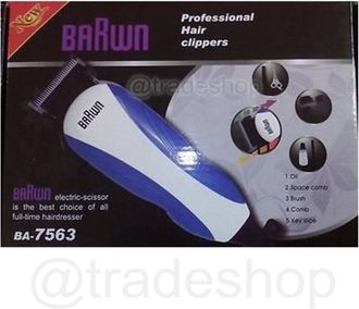 Trade Shop Trade Shop - Talla De Pelo Profesional Barwn Tama&ntilde;o El&eacute;ctrico Barba Razor Con Cable
