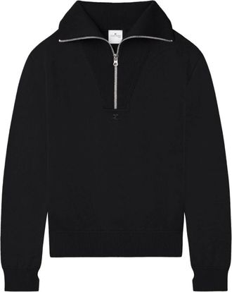 Courr&egrave;ges Zwarte coltrui - Dames - Coltruien - Zwart - L - Truien & Vesten