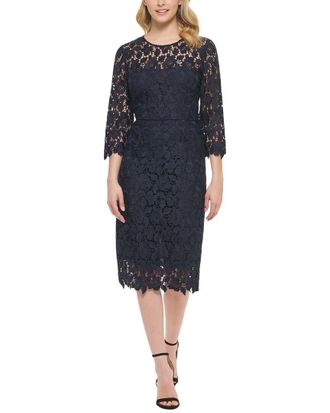 Eliza J Midi Lace Dress