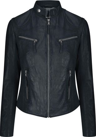 TruClothing Real Leather Vintage Slim Fit Biker Jacket