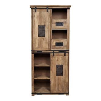 Vintahome Armario gabinete vintage madera de mango