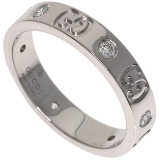 Gucci Icon White Gold (18K) Band Ring (Pre-Owned)