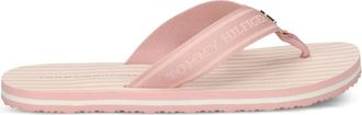 Tommy Hilfiger Gestreepte teenslippers - Roze