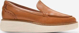 Cole Haan Womens &Oslash;riginal Grand Platform Venetian Loafers - Brown Size 7.5