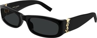 Saint Laurent SL M152/F Asian Fit 001 Mens Sunglasses Black Size 57 - Free RX Lenses - Free RX Lenses