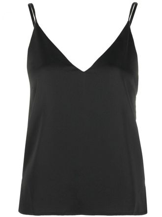 Calvin Klein v-neck cami top - women - Polyester - 2 - Black