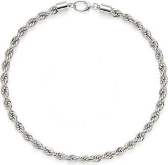 LADY GREY XL Rope Chain Necklace in Silver at Nordstrom
