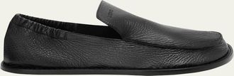 Loewe x Paulas Ibiza Mens Flex Grained Leather Slip-On Loafers