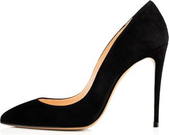 Generic Sexy Pointed Toe Stiletto Heel for Womens, Classic Closed Toe Evening Dress Pumps High Heels Shoes Stylish Comfort Wedding Party Office Work Daily,Bla