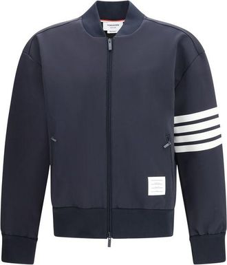 Thom Browne Blue Viscose Mens Bomber