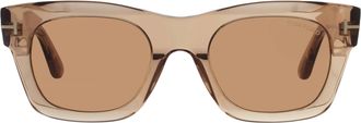 Tom Ford Emma-02 Brown Square Ladies Sunglasses FT1314 45E 51