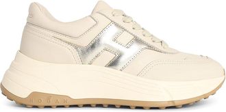 Hogan Hi-Fi Ivory Leather Sneakers