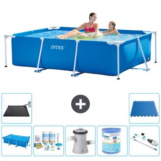 Intex Piscina Con Estructura Rectangular - 220x150x60 Cm - 7-piezas S40060