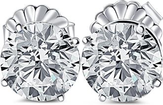 Pompeii3 8Ct TW Certified Lab Grown Diamond Studs in 14k White Gold