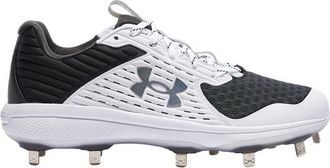 Under Armour Mens Yard MT - Baseball Shoes White/Black/Black Size 07.5