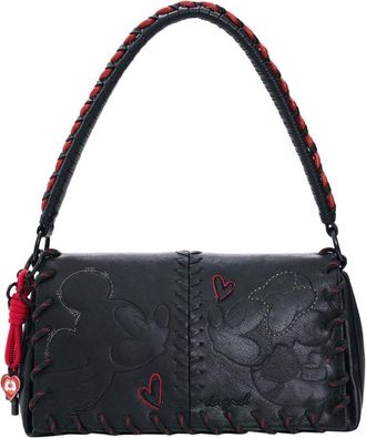 Desigual Mickey & Minnie Faux Leather Crossbody Bag in Black at Nordstrom