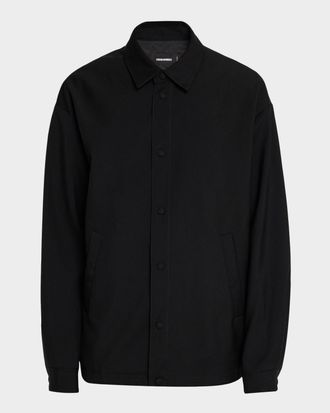 Dsquared2 Men & apos;s Logo-Embroidered Wool-Blend Coach Jacket