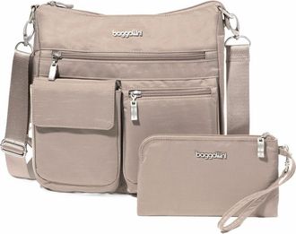 Baggallini Modern Everywhere Slim Crossbody Bag with RFID Wristlet in Moonrock at Nordstrom