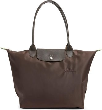 Longchamp Large Le Pliage Green Recycled Canvas Tote in Mocha at Nordstrom