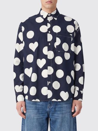 Jacquemus Camicia Camargue in cotone a maniche lunghe con stampa a pois