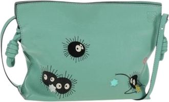 Loewe Pre-owned Schoudertas - Dames - Vintage Schoudertas - Groen - ONE Size - Leer - Vintage
