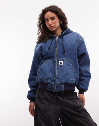 Carhartt Work in Progress giacca di jeans OG Active lavaggio blu
