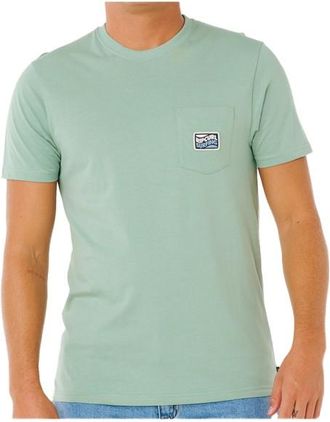 Rip Curl Streamline Pocket Badge Tee T-Shirt f&uuml;r Herren | gr&uuml;n
