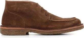 ASTORFLEX Khaki Su&egrave;de Laarzen met Zichtbare Stiksels - Heren - Veterlaarzen - Beige - 42 EU - Su&egrave;de - Schoenen