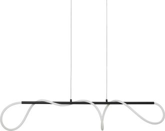Atmosphera L&aacute;mpara Colgante Siveo Oblonga, 25 X 140 Cm, Negra - Atmosphera Cr&eacute;ateur DInt&eacute;rieur