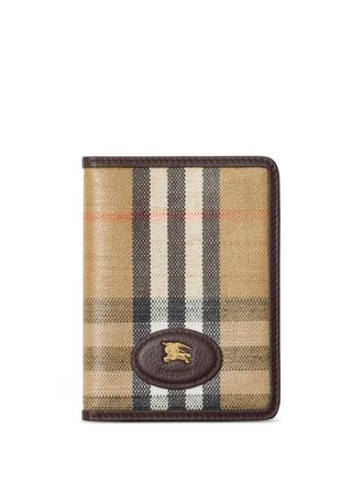Burberry check-pattern wallet - Brown