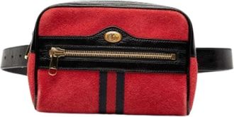 Gucci Pre-owned Ophidia Belt Bag - Dames - Vintage Heuptassen - Rood - ONE Size - Leer - Vintage