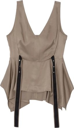 3.1 Phillip Lim Top con scollo a V - Toni neutri