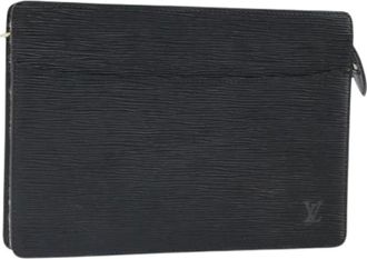 Louis Vuitton Pre-owned Clutches, female, Black, Size: ONE SIZE Pre-owned Vintage Epi Clutch Bag