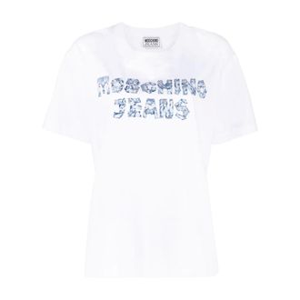 Moschino T-Shirts, female, White, S, Moschino Jeans T-shirts and Polos White
