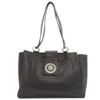 Bulgari Black Leather Tote Bag (Pre-Owned)