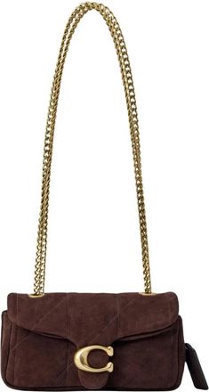 Coach Tabby Schoudertas 20 Met Quilt - Dames - Tassen - Bruin - Maat: ONE Size Leer