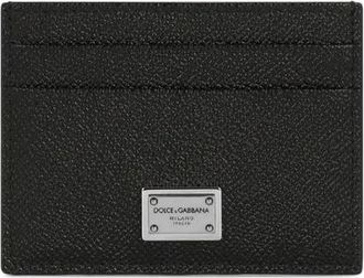 Dolce & Gabbana Dauphine Card Holder - Heren - Portefeuilles - Zwart - ONE Size - Leer - Accessoires