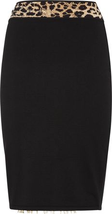 Philipp Plein Gebreide Korte Rok Leopard