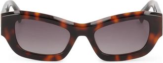 Kazar Zonnebril in chicret patroon - Dames - Zonnebrillen - Bruin - ONE Size - Accessoires