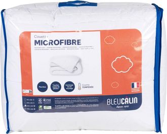 Maisons du monde Edred&oacute;n templado de poli&eacute;ster reciclado blanco 240x220 cm