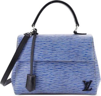 Louis Vuitton Cluny Top Handle Bag Epi Leather BB satchel - Blauw