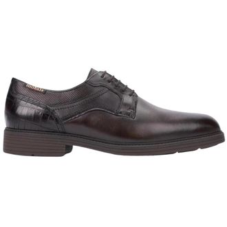 Mephisto Flavien Heren Leren Veterschoen - Donkerbruin - Heren - Nette schoenen - Bruin - 40 1/2 EU - Leer - Schoenen