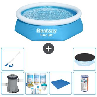 Bestway Piscina Bestway Fast Set Redonda - 244x61 Cm - 8-piezas S21400