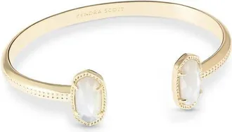 Kendra Scott Elton Station Cuff Bracelet in Ivory Mother Of Pearl/gold at Nordstrom