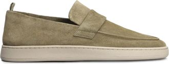 Officine Creative Mocassini in pelle scamosciata - Verde
