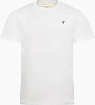 Holland Cooper Mens HOLLAND COOPER CREW NECK T-SHIRT WHITE - Size: 42