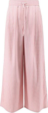 Dolce & Gabbana Gestreept Poplin Broek - Dames - Wijde Broeken - Veelkleurig - XS - Katoen - Broeken