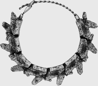 Diesel Silver-tone components bracelet - Bracelets - Unisex - Grey