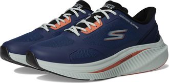 Skechers Mens Hands Free Slip-ins Go Walk Max Cushioning Arch Fit Sneaker, Navy/Orange, 11 UK